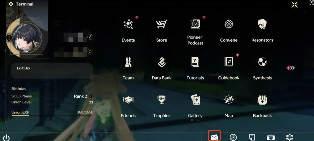 Step 5 : Items are sent straight to the Mail for you to claim.